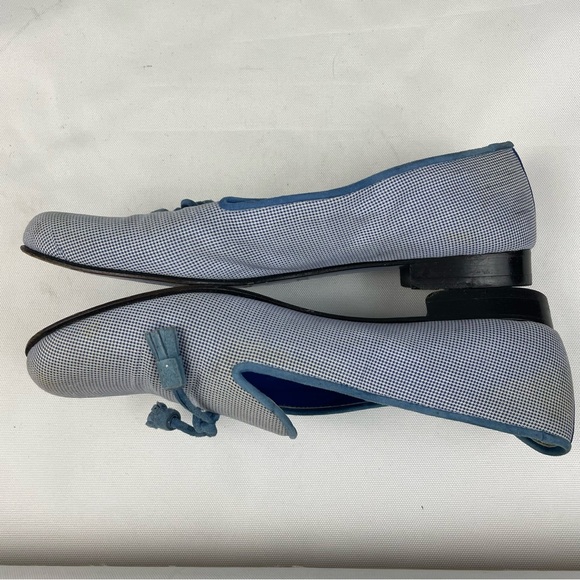 Hadleigh's Blue White Tassel Detail Loafers * STAINED * 36.5 US 6.5 - Picture 3 of 7